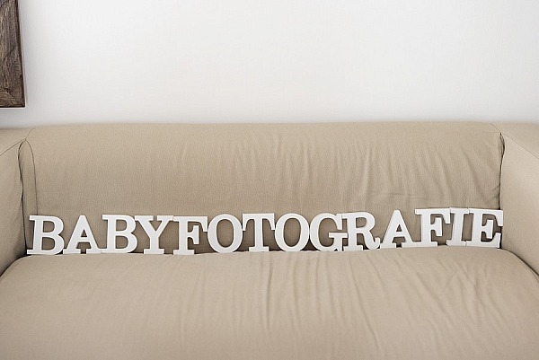 Holzbuchstaben "Babyfotografie"