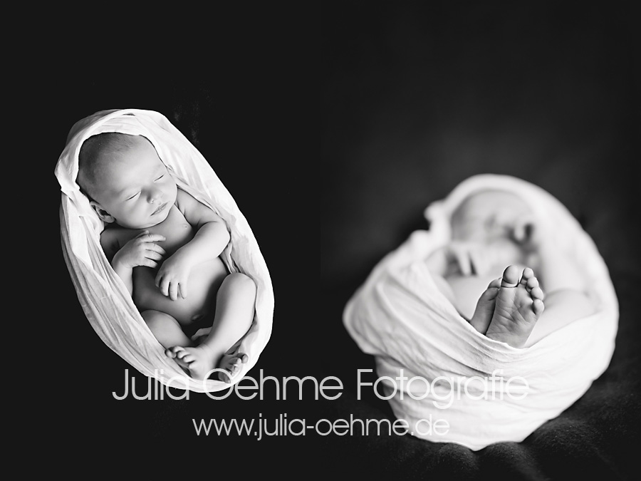 l-20111205-neugeborenenfotograf-leipzig-8-blog Baby ist für Fotoshooting in Tuch eingewickelt